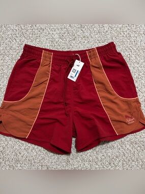 Puma x KidSuper Studios Mens XL Colorblock Hybrid Running Shorts Dark Crimson NW